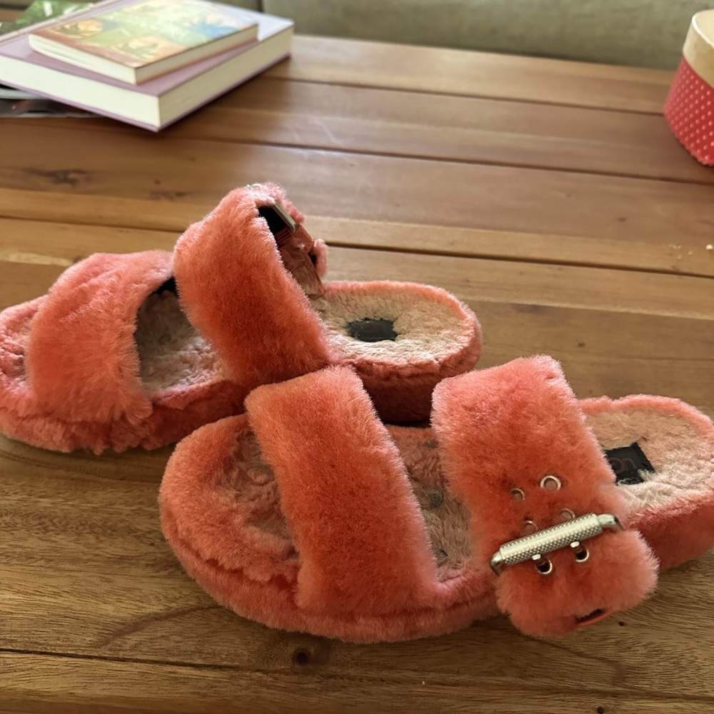 Ugg fuzz yeah orange